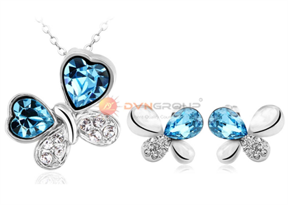 Rhodium Plated | Gemstone Pendant Sets